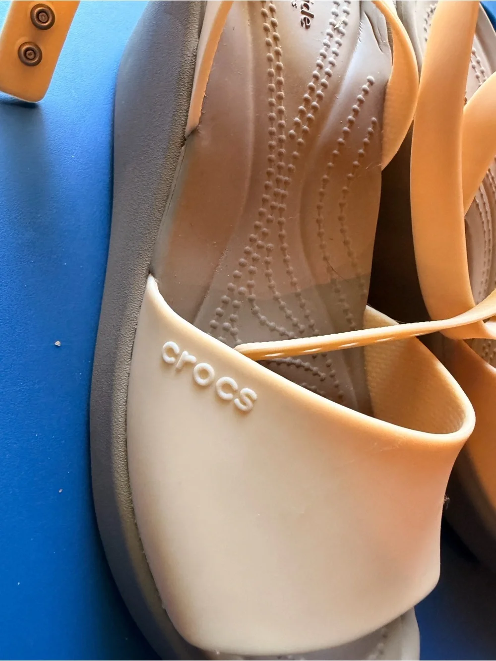 CROCS Women's Peach Platform Slingback Sandals
